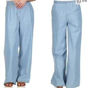 **NWT** Women's Michael Michael Kors Chambray Wide Leg Pants, XS Petite
